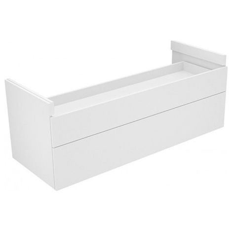 Meuble bas EDITION 400 PLANNING avec découpe siphon 1400x527x535mm noyer / noyer KEUCO