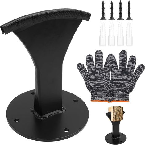 Manual Wood Splitter, Small Heavy Duty Firewood Splitter with Glove for Small Fireplaces and Camping (1/5)