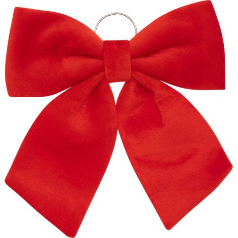 Déco de Noël Noeud en Velours Rouge 35 x 38 cm - Feeric Christmas (1/3)