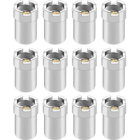 12 Adaptateurs filetés magnétiques en laiton et acier allié, coque robuste, conductivité élevée, pour atomiseur (1/5)