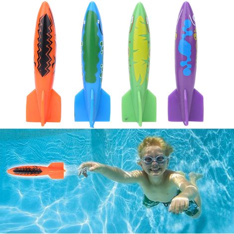 4 Pièces Jouets de Plongée pour Enfants en PVC, Idéal pour Piscine et Jeux Aquatiques (1/4)