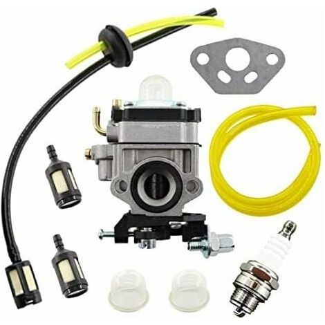 Kit Carburateur Débroussailleuse AL-KO Alko, Compatible BC410 BC4535 BC4125, avec Conduite et Filtre à Carburant (1/5)