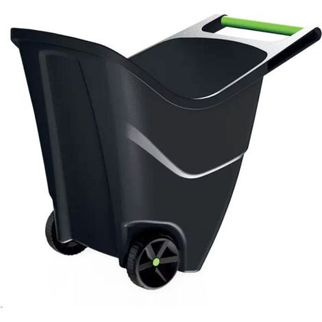 Chariot de jardin noir sur roues Load & Go II 85L