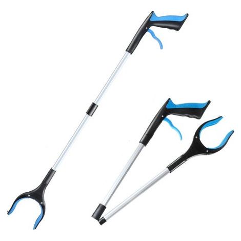 Pince extensible – Ramassage de déchets – Bâton de collecte pour le ramassage des déchets, le jardinage et les personnes âgées – Bleu (1/2)