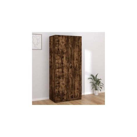 Garde-robe Chêne fumé 90x52x200 Bois d'ingénierie (1/5)