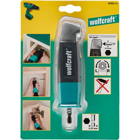 Avvitatore angolare adattatore per utensili avvita e fora angolo 90° Wolfcraft  Art. 4688000