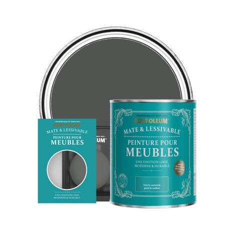 Peinture pour Meubles Mate & Lessivable - Graphite (1/2)