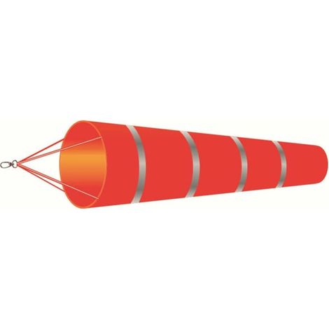 60 cm Flughafen-Windsack. Mit reflektierendem Gürtel. Polyester. Für den Außenbereich
