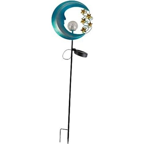 Extérieur – Lampe de jardin solaire, sphère décorative en verre craquelé, éclairage paysager LED étanche, convient aux allées, cours, pelouses et terrasses. (1/5)