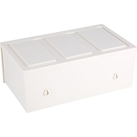 Boîte de rangement de bureau colorée avec tiroirs, porte-bijoux, armoire décorative D (1/5)