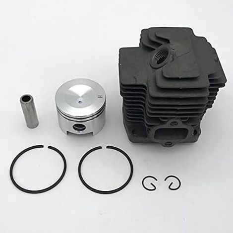 Kit de piston et cylindre 41,5 mm / 44 mm pour débroussailleuse – Compatible Kawasaki KBL48, KBH48, TH430, KBH43A