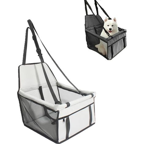 Dog Car Seat for Dogs, Dog Crate Car Booster Seat for Dogs, Waterproof Foldable Breathable Pet Safety for Travel, Small Dogs or Cats (1/5)