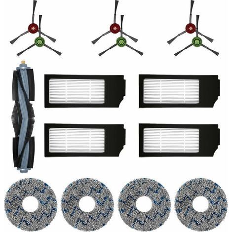 Garden FutureKZQ Lot de 15 filtres et brosses de rechange pour aspirateurs robots Ecovacs DEEBOT T20, Omni T10, Omni DEEBOT X1, Omni X1 Turbo X1 Plus (1/5)