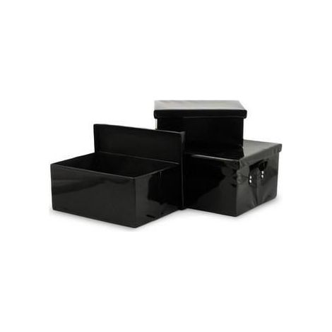 Scatola rettangolare PVC nera