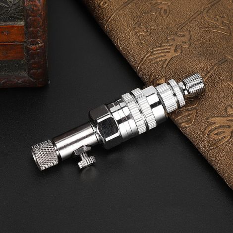 Mini pistolet de pulvérisation avec filtre à air, piège à humidité, vanne de contrôle de débit d'air réglable, connecteur de connexion (1/3)