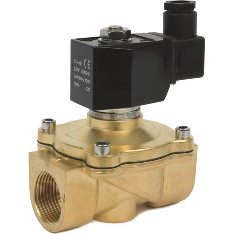 Electrodistributeur pneumatique RS PRO serie ZS fonction NC, Bobine/Ressort, G 1/2 ( Prix pour 1 )