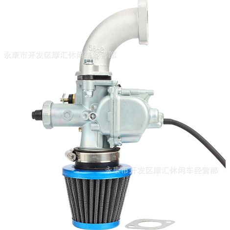 125cc/140cc motocross VM22 PZ 26mm carburetor intake manifold with blue air filter kit (1/4)