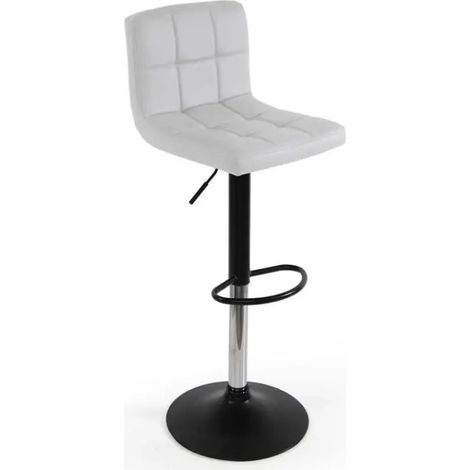 Set de 2 taburetes blancos 44x37x80-110