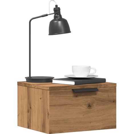Wand-Nachttische 2 Stk. Artisan-Eiche 34x30x20 cm