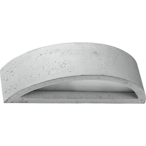 Lámparas de pared Atena gris hormigón/vidrio 1xE27  40cm Sollux (1/5)