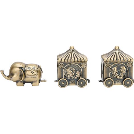 Coffret Bijou Vintage Éléphant, Boîte Métal Décorative Fine Mini Rangement Portable, Cadeau Artisanat Ornement (1/5)