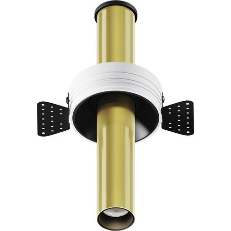 Maytoni Focus T Spot encastré sans bordure 20 cm en laiton 3000 K 460 lm