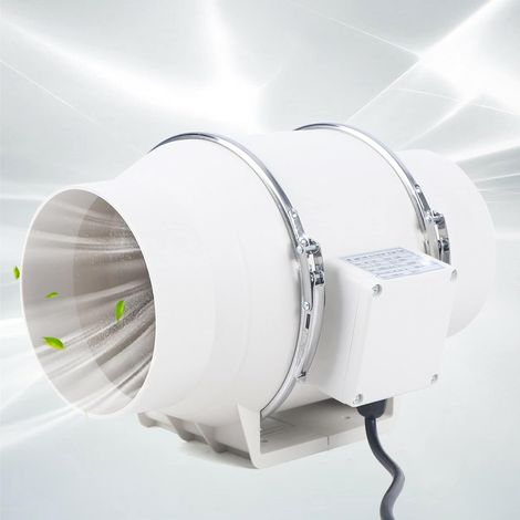 Ventilatore tubolare regolabile da 100 mm, 220 m³/h, ventilatore di scarico motore EC per vasche da bagno, raffreddamento, pressurizzazione, tende da allevamento, idroponiche, casa