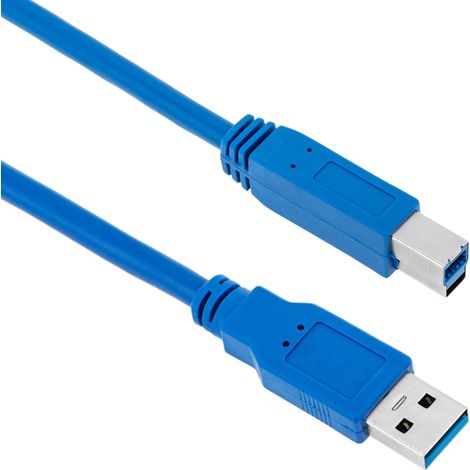 BeMatik - Super Cable USB 3.0 Un mâle à B mâle 3m (1/5)
