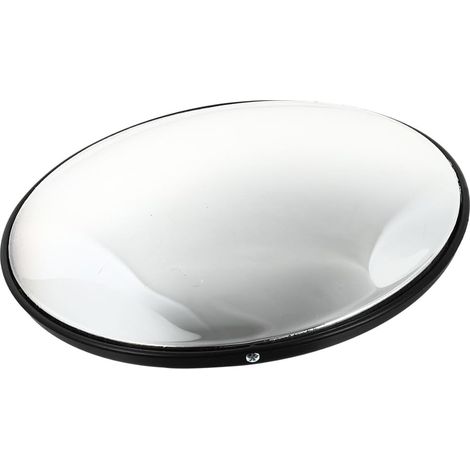 Miroir Convexe De Jonction 30 Cm Noir Coque Pp Et Pc, Rétroviseur D’angle Mort Pour Sécurité Extérieure, Allée De Circulation Et Stationnement, Miroir De Surveillance Industriel (1/5)