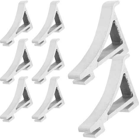 Crochets Support Réfrigérateur en Acier Inoxydable pour Clips Tablette Congélateur Supports Étagère Rangement Frigo (1/4)