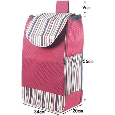 Sac Caddie, Sac De Remplacement Pour Caddie, Sac De Rangement Étanche Pour Chariot Avec Poches Latérales, Pour Caddie 2-4 Rou[J188] (1/3)