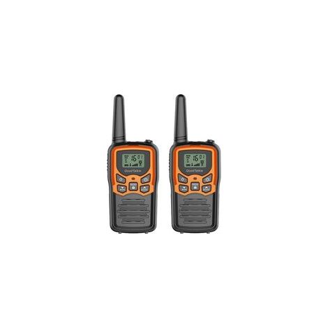 Talkie-walkie bidirectionnel haute portée pour randonnée et camping – Kit de 2 unités orange, radio sans licence, jusqu’à 10 km en zone dégagée, batterie rechargeable, étanche IPX4 (1/5)