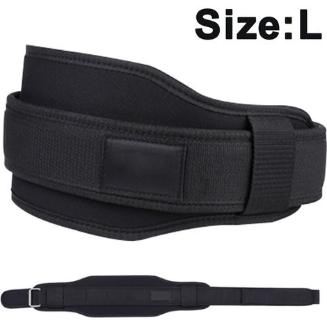 Ceinture De Soutien Lombaire - Ceinture De Musculation En Nylon Avec Rembourrage Double Pour Entraînement En Force Squats Et Défenses (1/5)