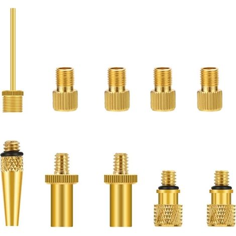 10/12x Embouts de gonflage pour pneus, valve de pneu, compresseur d'air, pince, convertisseur de filetage pour voiture, adaptateur de buse de gonflage, connecteur Dropshipping-AquaForge