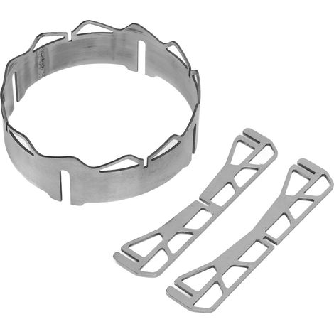 Bouclier anti-vent pour réchaud à gaz en acier inoxydable - Accessoire de camping extérieur (1/5)