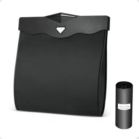 suspendre Poubelle Voiture Interieur, Poubelle De Voiture Avec Ouverture Magntique  Accs Rapide, Cuir Pu Impermable, Accessoire Voiture Pour Sige (1/5)