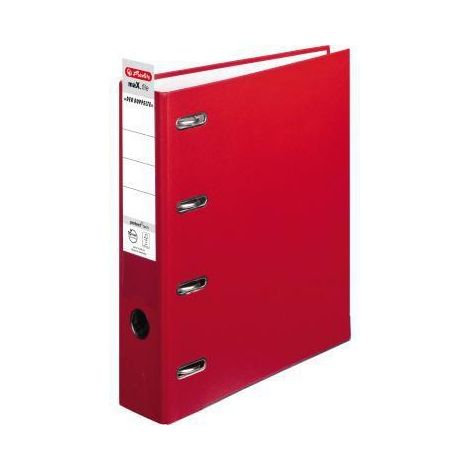 Herlitz Doppelordner 10842268 2xDIN A5 quer 75mm rot (1/2)