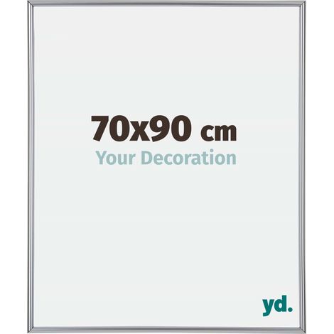 yd. - Cadre photo 70x90 - Argent Brillant - Plastique - Annecy