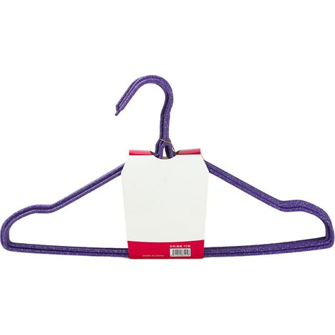 Lot de 10 Cintres, Plastique thermolaqué, Structure métal, 40 cm, Pour penderie et armoire (1/5)