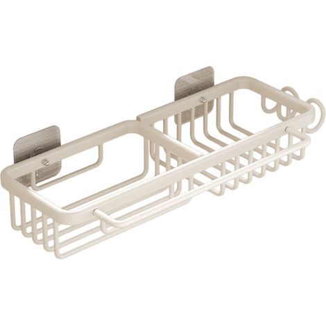 Porte-lingettes - Support Murale à Ventouse en Alliage d'Aluminium - Pour Évier Cuisine - 37,5 x 12 x 6 cm - 1 Pièce (1/5)