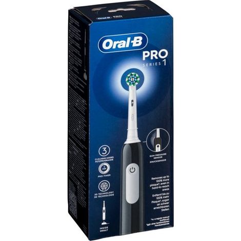 Oral-B Pro 1 Cross Action Black Elektrische Zahnbürste