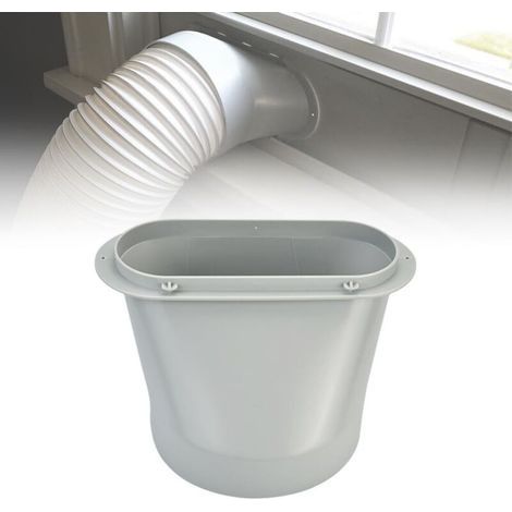 Adaptateur de fenêtre pour climatiseur mobile Kit d’installation universel 15 cm pour évacuation d’air, compatible avec la plupart des climatiseurs portables (fenêtres coulissantes et à battants) (1/4)