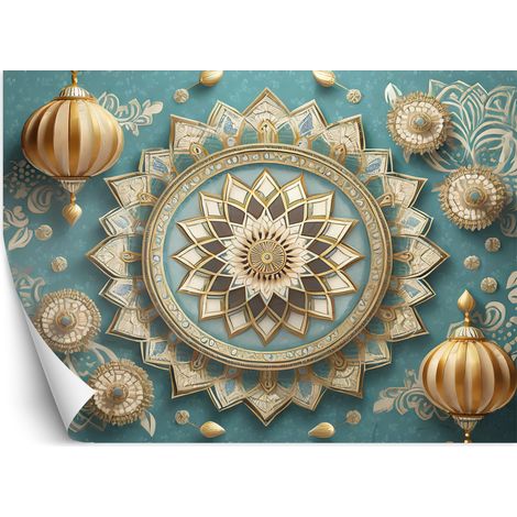 Fototapete Mandala Rosette Orientalisch 100x70 cm