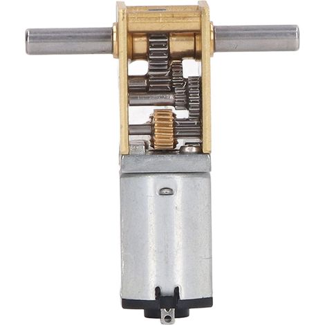 DC6V 190RPM Getriebemotor mit Befestigungshalterung, Doppelwellen-Schneckengetriebe, Mikromotor für intelligente Fahrzeuge (1/5)