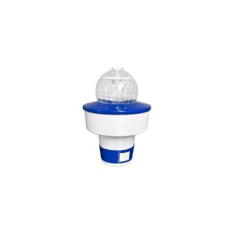 Distributeur Flottant De Chlore Diffuseur Flottant Piscine Flotteur Distributeur De Chlore pour Piscine avec Lumière Solaire pour Garder La Piscine Propre