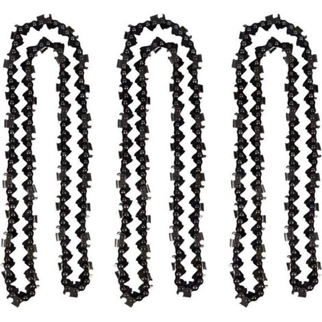 Lot de 3 Chaîne de tronçonneuse de 50 cm 0.325" 1,5 mm 76 maillons d'entraînement - compatible avec Timberpro 62CC, Hyundai et autres (1/5)