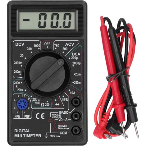 Multimètre DT830B portable, numérique, avec écran LCD, voltmètre et ampèremètre pour électricien (1/5)