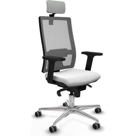 Piqueras y Crespo Horna Chaise de bureau blanc ergonomique (1/3)