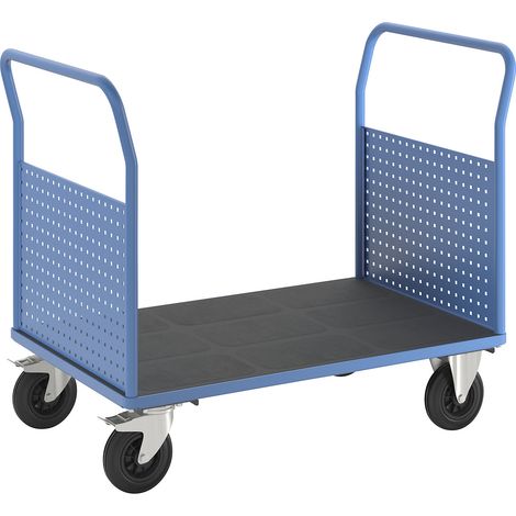 eurokraft pro, Chariot Plateforme, avec 2 parois hautes en tôle (1/5)