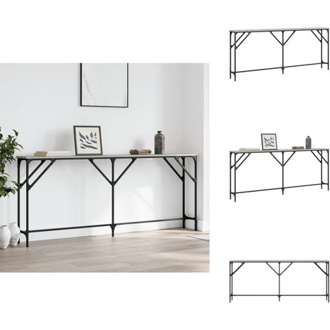 Konsolentisch Grau Sonoma 180x23x75 cm Holzwerkstoff - Konsolentisch - Wohnraumgestaltung - Sideboard - Grau - Holzwerkstoffmöbel (1/5)